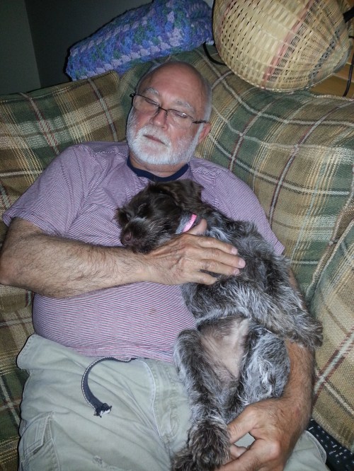 Ben and GiGi taking a nap together