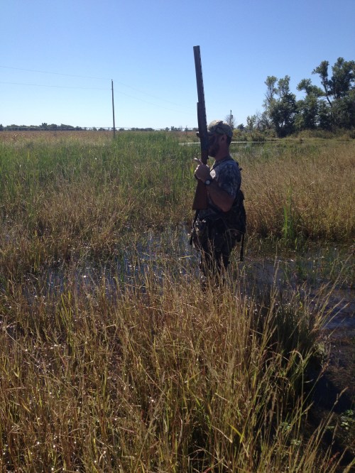 Charles out walking the swamp for sora rails