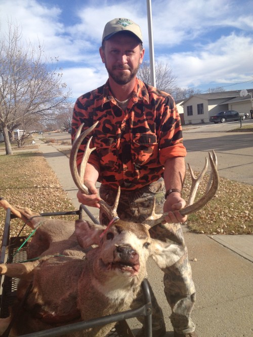 Up close with Charles and his deer