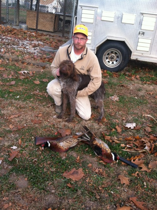 Rob, 18 mo old Abby and roosters