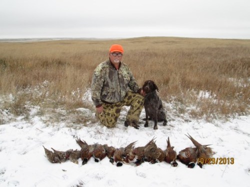 Another great day for Roxy and Randy in ND with the gang