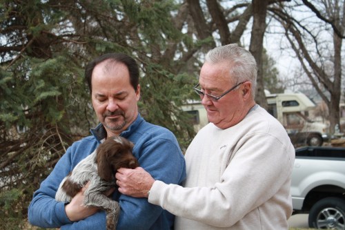 Gemma went to Broken Bow, Nebraska with Jeff and Mac.