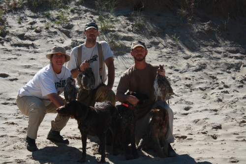 Opening weekend 2011: Charity, Ryan Tompkins, Chas, then Sue, Sam, and BB.