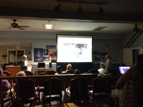 Discussing the PowerPoint