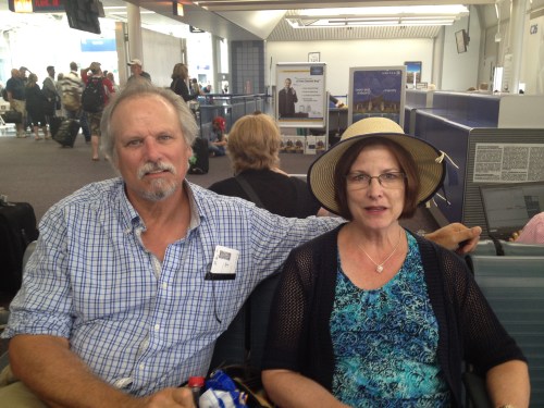 Karl and Deb in O'Hare