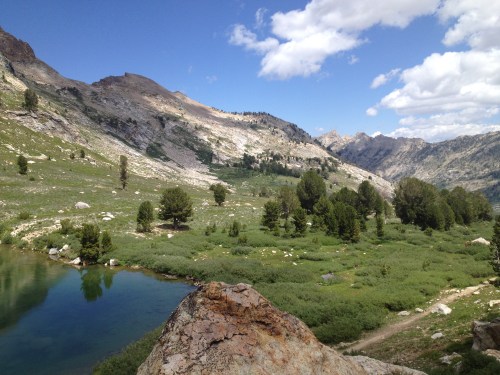 Just above Lamoille Lake