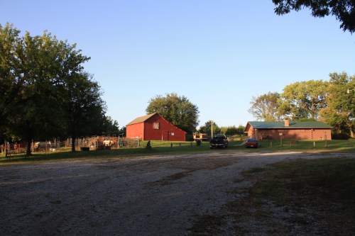 Horse barn and clubhouse of Branched Oak Field Trial Grounds
