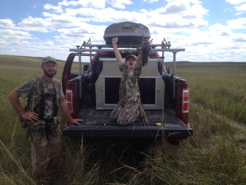 Conrad celebrates dad's teal and 2 doves
