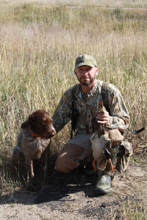 BB and Charles with Sunday's quarry.