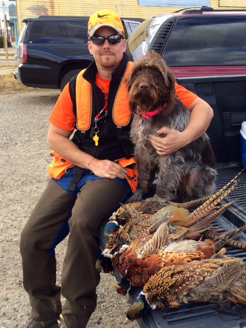 Rob, Maggie, and roosters.